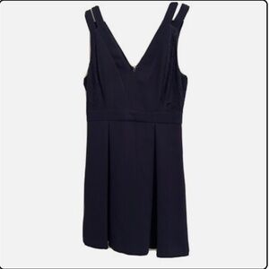 BCBGeneration Navy Double Strap Mini Dress